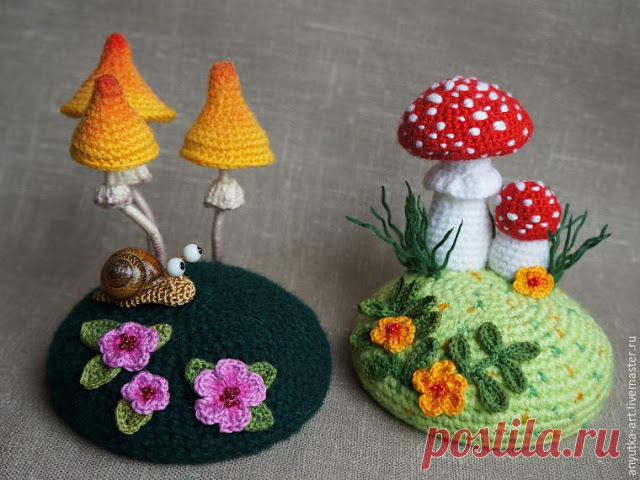 LiaKnits: Pin cushion - Crochet - Photo tutorial