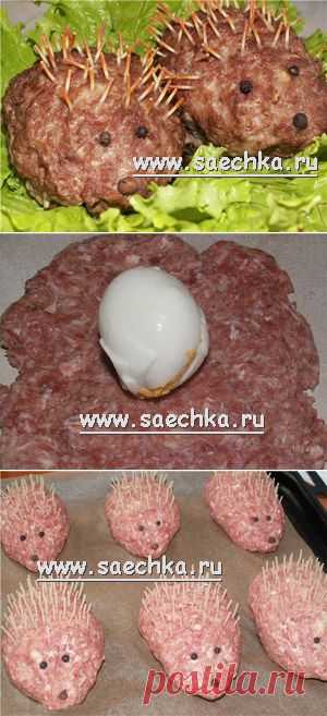 МЯСНЫЕ ЗРАЗЫ "КОЛЮЧИЕ ЁЖИКИ" .