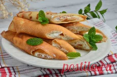 Заварные блины с творогом — Домашняя кулинария