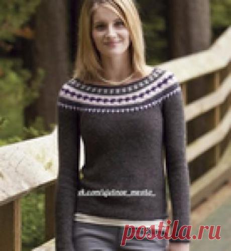 Пуловер крючком Northern Dreams .