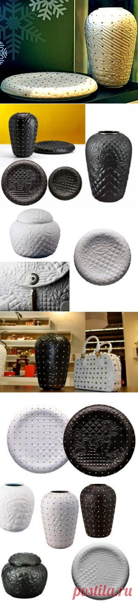 &quot;Кожаная&quot; фарфоровая посуда