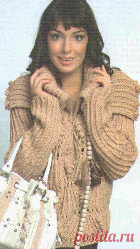 СВИТЕР С БОЛЬШИМ ВОРОТНИКОМ | ВЯЗАНЫЙ УЮТ