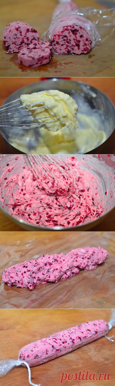 Составное масло с черникой и малиной