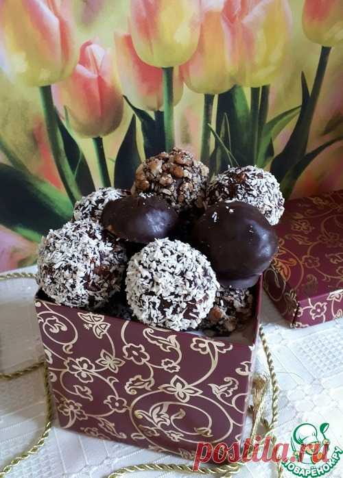 Грильяжные конфеты с курагой и черносливом – кулинарный рецепт