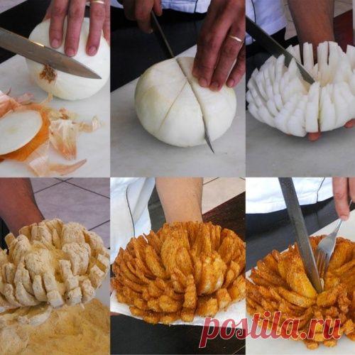 Как эффектно пожарить лук на праздничный стол