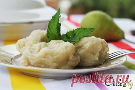 Ленивые вареники с кабачком и бананом.
