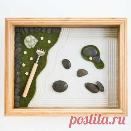 Миниатюрный сад камней своими руками