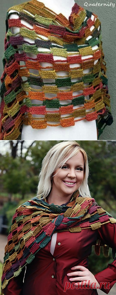 ergahandmade: вязание крючком шали + схема + Free Pattern + Видеоурок