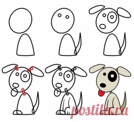 how to draw cartoon puppies | How to draw