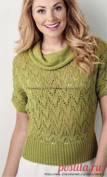 Openwork blouse free pattern