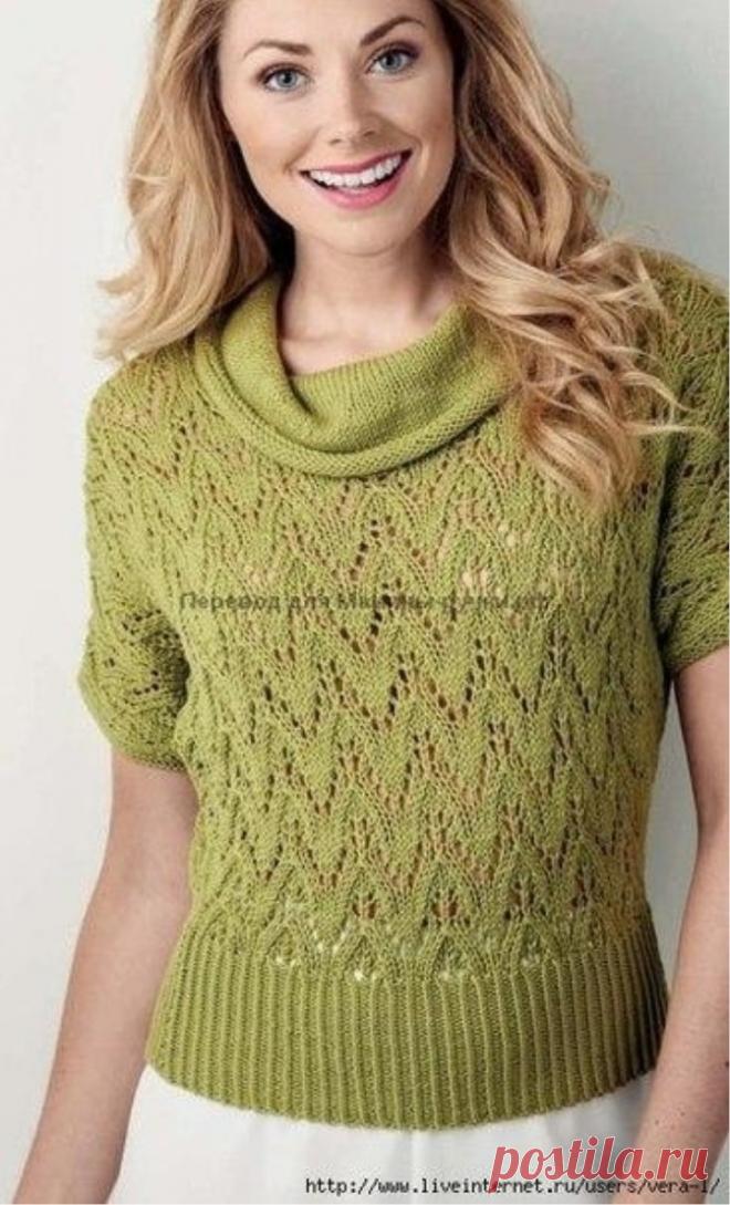 Openwork blouse free pattern