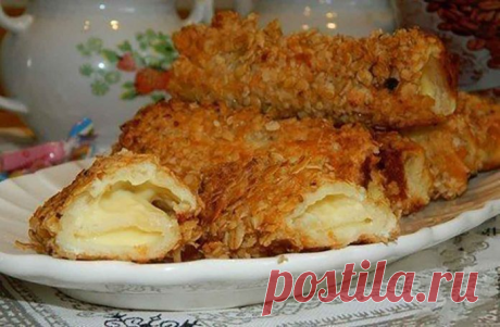 Ну ооочень вкусные горячие бутерброды-трубочки. Объедение