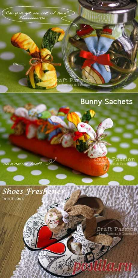 Зайчики-саше. Из Интернет-копилки / Интересные идеи декора / PassionForum - мастер-классы по рукоделию
