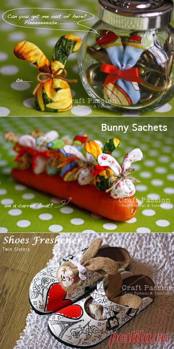 Зайчики-саше. Из Интернет-копилки / Интересные идеи декора / PassionForum - мастер-классы по рукоделию