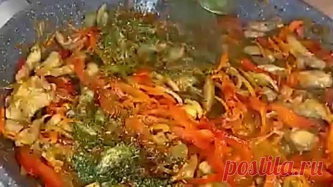 Фунчоза с курицей и овощами