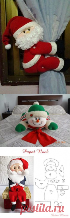 Новогодние мягкие игрушки ,выкройки