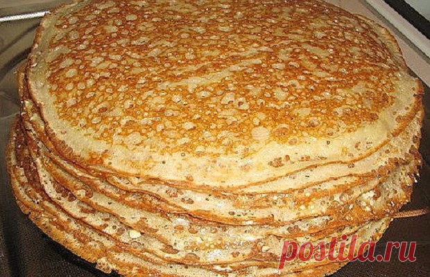 Блинчики на кефире (рецепт тонкие с дырочками)