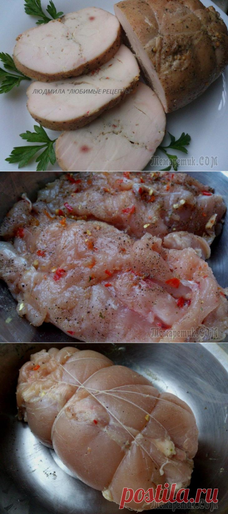 Куриная грудка запеченная с горчицей
