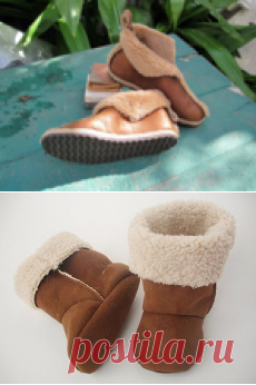 Шьем тапочки из старой дубленки для себя и малышей