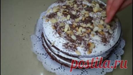 Рецепт- Торт Ноченька ( на кефире)