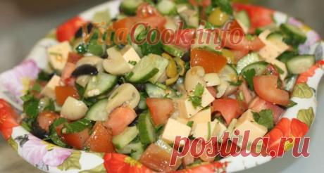 Овощной салат с сыром - рецепт с пошаговыми фотографиями