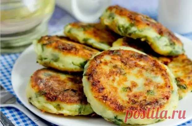 Оладьи из зеленого лука