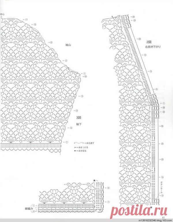 Летний жакет крючком. Розовый ажурный женский жакет с схемами | Я Хозяйка