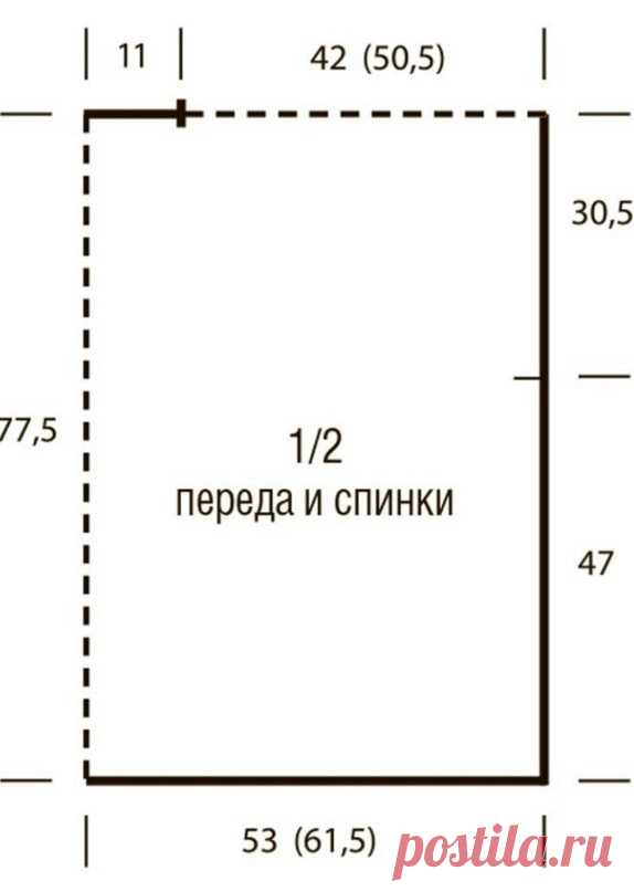 Кейп спицами