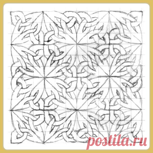 Как нарисовать кельтский орнамент. Часть 1 / Мастер-класс