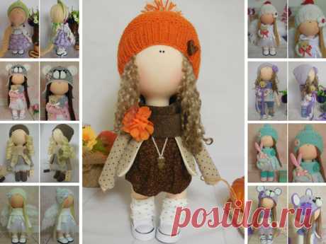 Cloth doll Handmade doll Tilda doll Textile by AnnKirillartPlace
