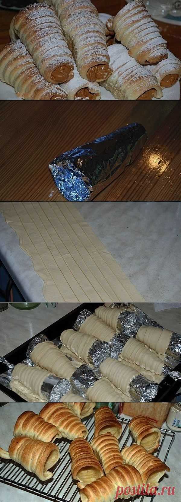 Как сделать трубочки со сгущенкой | Готовим вместе