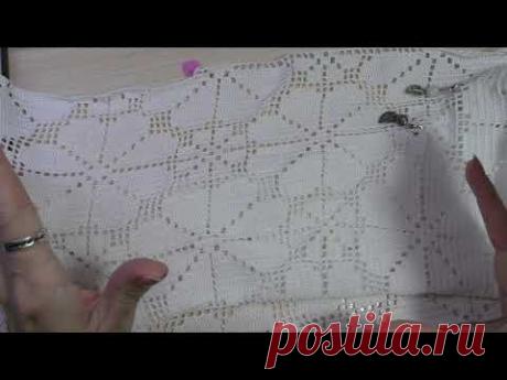 Салфетка Июнь у моря - первый рисунок закончен