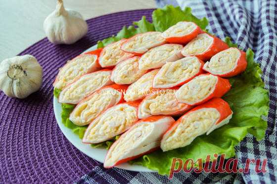 Крабовые палочки, фаршированные сыром и яйцом » Вкусно и просто. Кулинарные рецепты с фото и видео