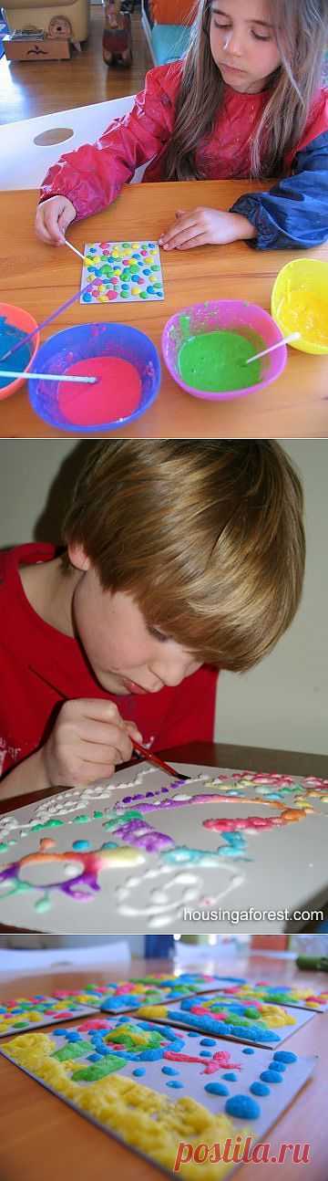 Самодельные объемные краски..