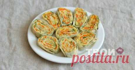 Рулет из лаваша с сыром - вкусный рецепт с пошаговым фото