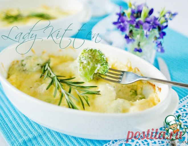 Гратен из брокколи и цветной капусты – кулинарный рецепт