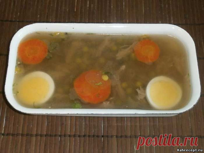 Холодец из утки - Пошаговый рецепт с фото - Блюда с курицей