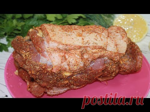 Как я готовлю свиную Грудинку. Изумительно вкусный и простой рецепт свиной грудинки