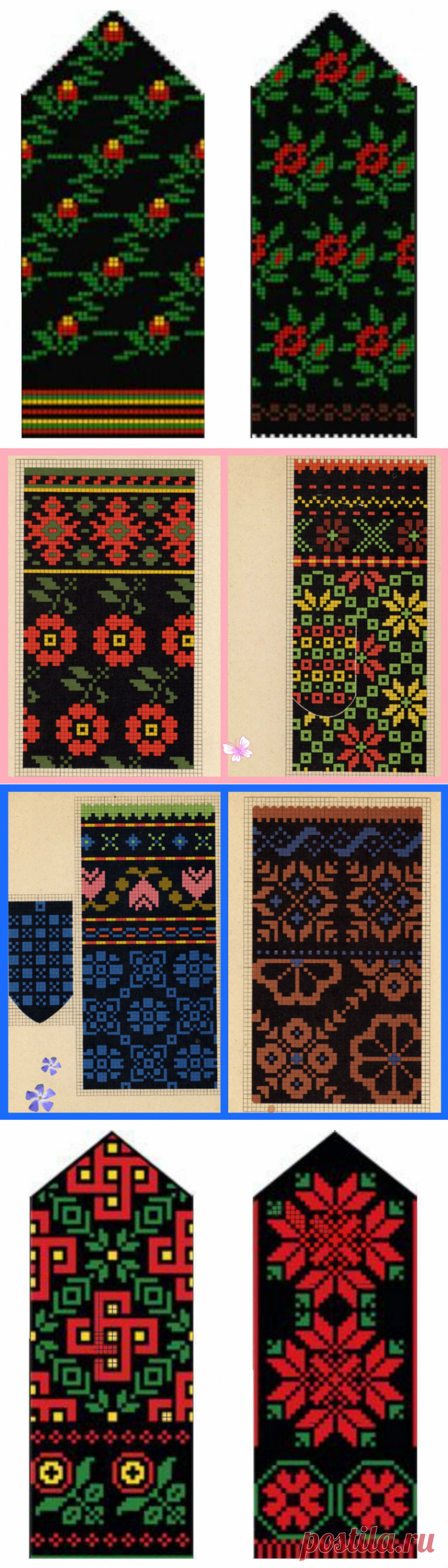 КРАСИВЫЕ СХЕМЫ ДЛЯ ВАРЕЖЕК