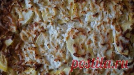 Треска под кабачками