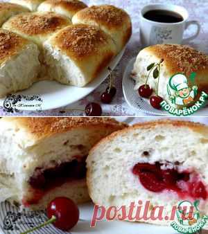 Разборный пирог с вишней - кулинарный рецепт