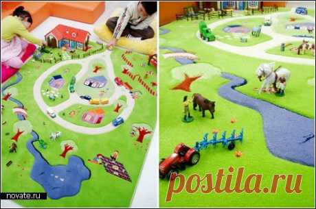 Ковер для детской комнаты – подарите ребенку его собственную страну