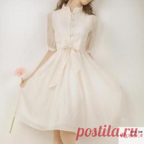 one piece dress Picture - More Detailed Picture about Flower 2013 summer new arrival organza elegant stand collar vintage sweet lace one piece dress Free shipping Picture in from tonney yao's store.