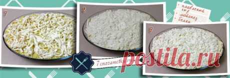 Салат с копченой курицей и плавленым сыром