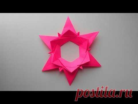 Рождественская звезда из бумаги. Оригами елочная игрушка своими руками - запись пользователя Getera (Александра Смирнова) в сообществе Новый год в категории Новогодний декор