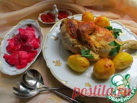 Запечённая курица в маринаде из хрена - кулинарный рецепт