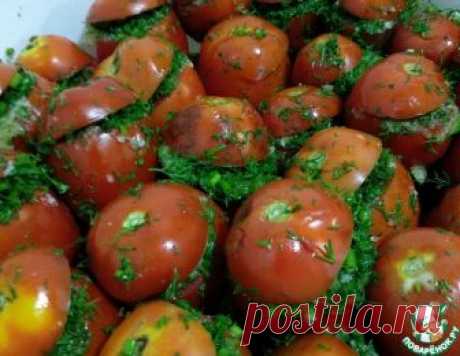 Соленые помидоры с чесноком и укропом – кулинарный рецепт