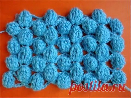 ▶ Вязание крючком - Узор 8 Шишечки - Crochet pattern - YouTube