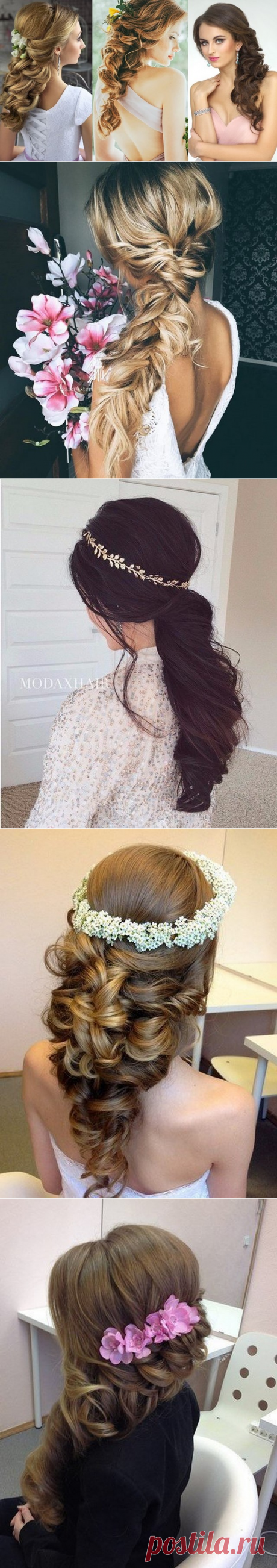 Шикарные длинные вечерние прически на длинные волосы 2017 фото