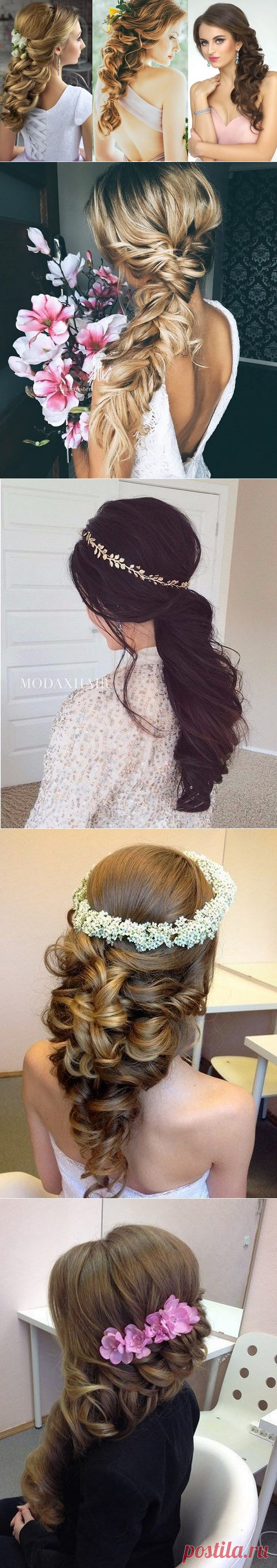 Шикарные длинные вечерние прически на длинные волосы 2017 фото